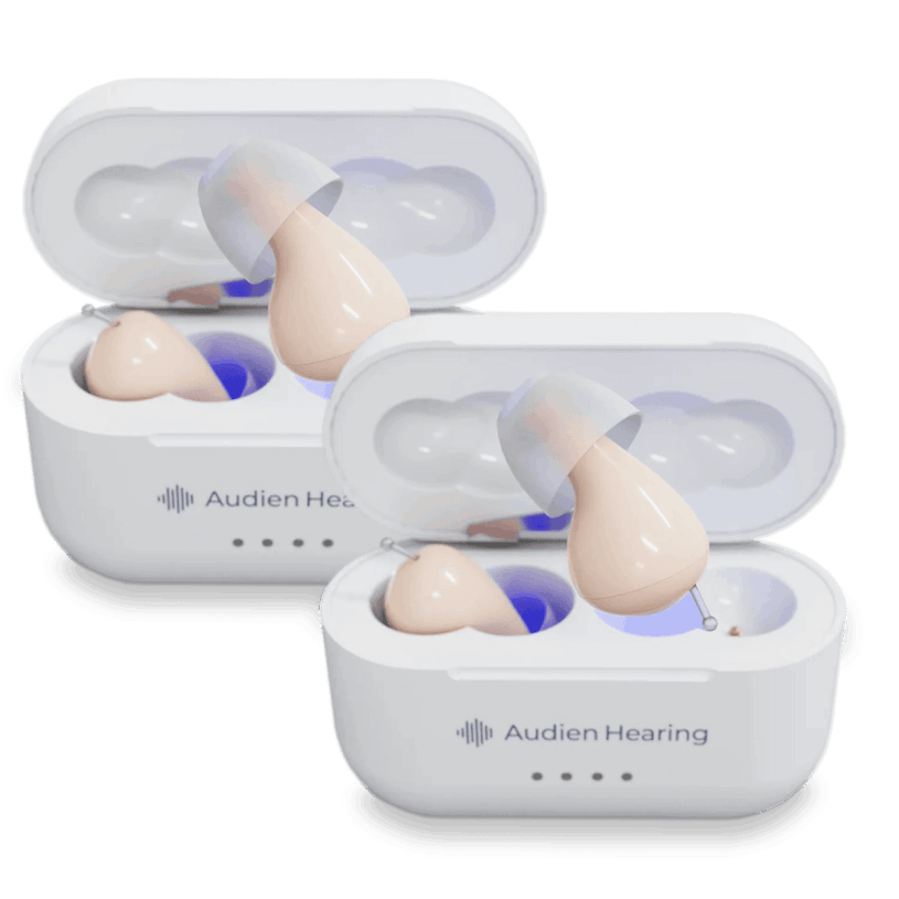 Audien Atom Pro — affordable OTC rechargeable hearing aids