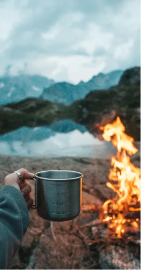 Black Lighter used for camping and outdoor fire starting