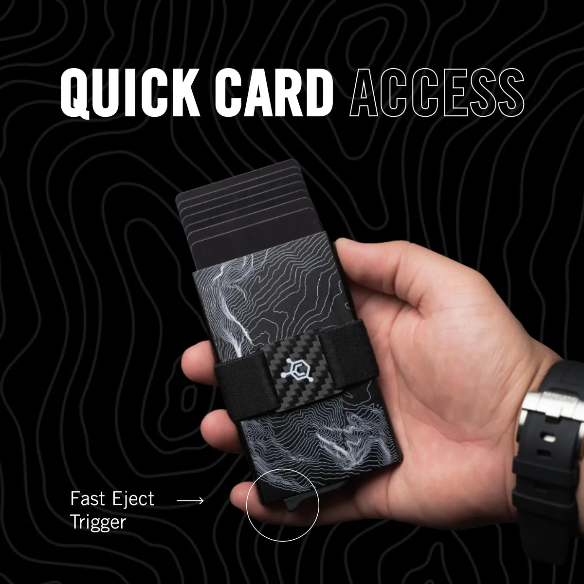 Code 118 Wallet trigger fanning cards out of the metal chamber