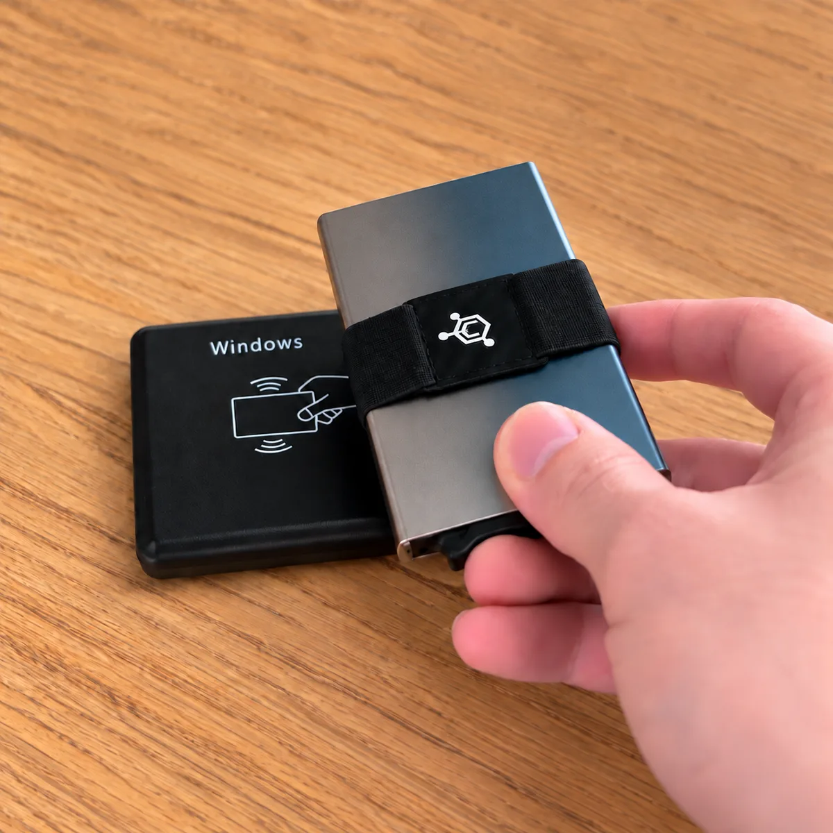 Code 118 Wallet held over a contactless card reader