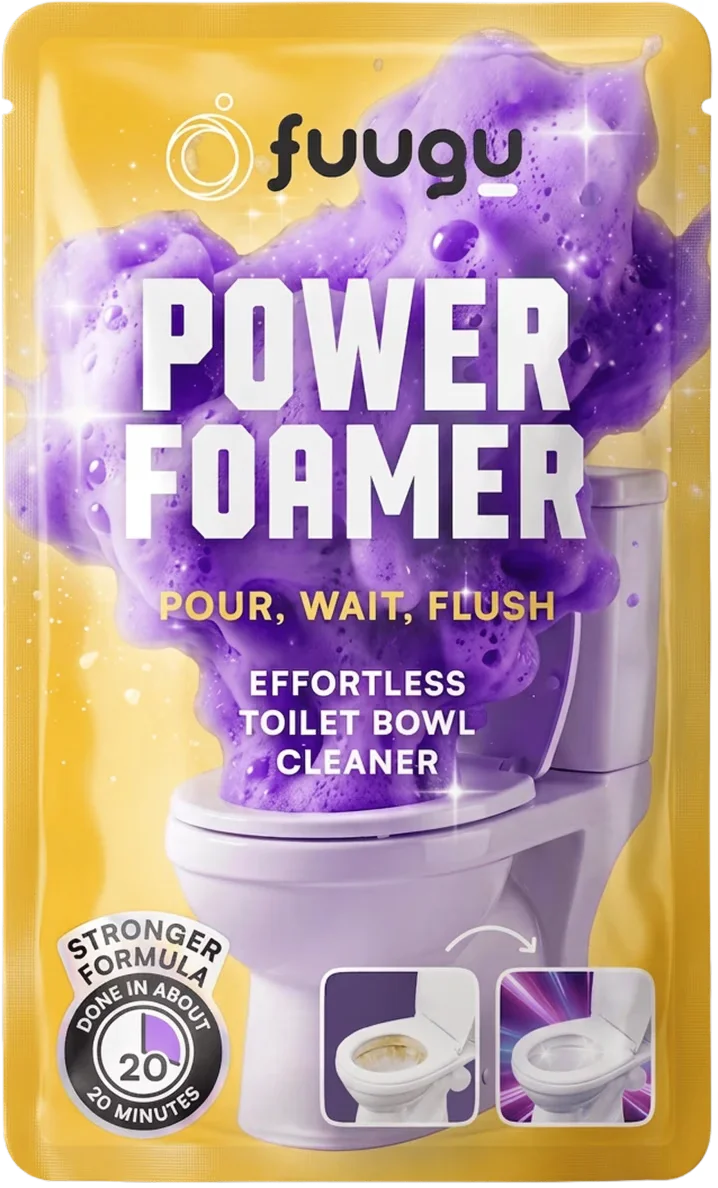 Fuugu 12-pouch toilet cleaning foam bag pack
