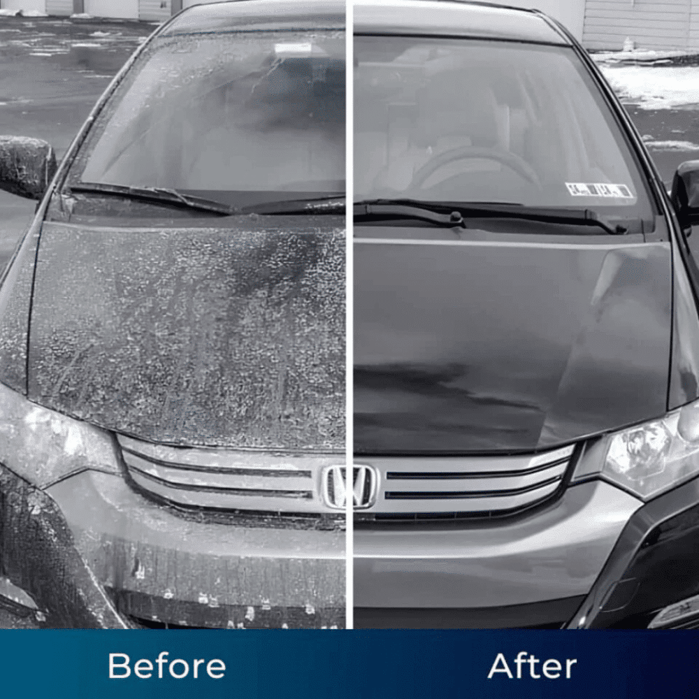 Washing car with Jetterix high-pressure hose nozzle