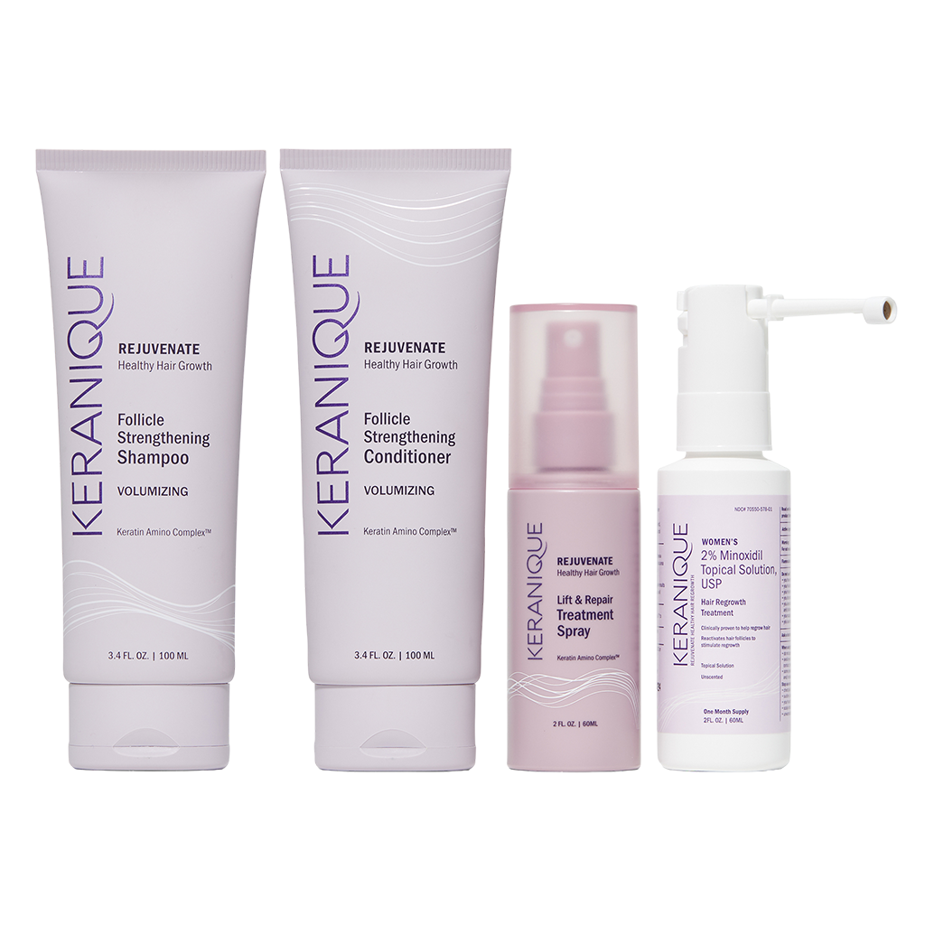 Keranique Keratin Amino Complex shampoo and conditioner for thinning hair