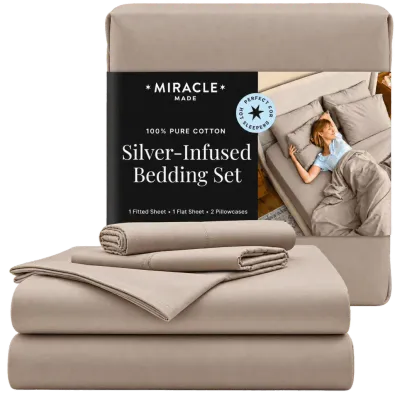 Miracle Sheets antimicrobial silver-infused bedding set
