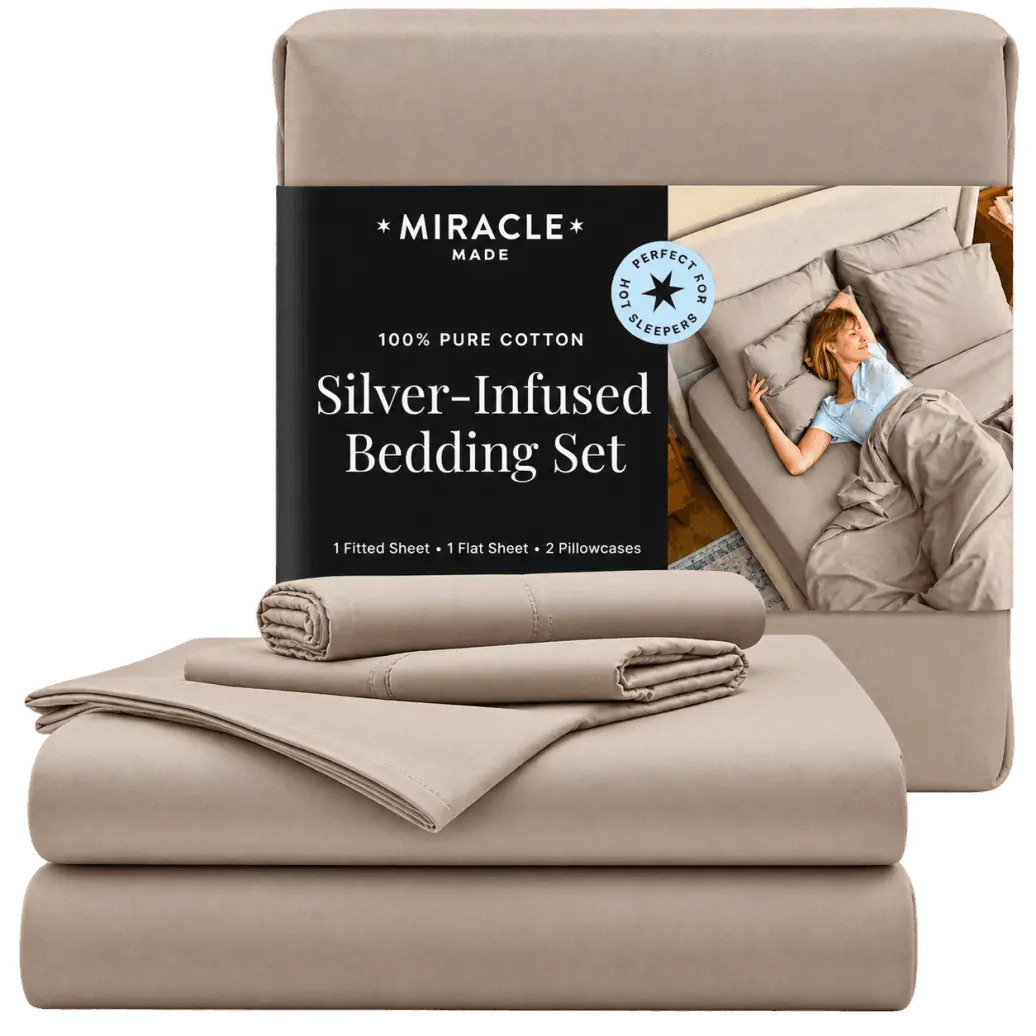 Miracle Sheets — silver-infused antimicrobial bedding set
