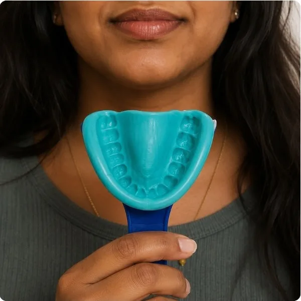 Peak Smile at-home dental impression kit with step-by-step instructions