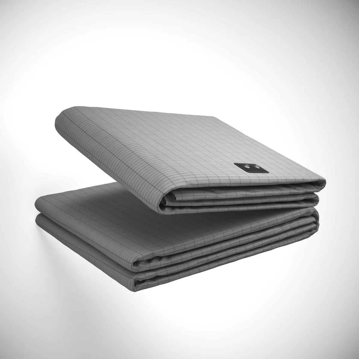 Terra grounding bed sheet on a mattress for overnight earthing contact